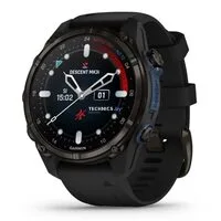 Умные часы Garmin Descent Mk3i 43мм (карбоново-серый титан, с черным силиконовым ремешком)