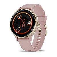 Умные часы Garmin Venu 3S (розовый, с силиконовым ремешком)