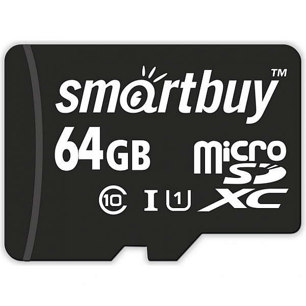 Карта памяти SmartBuy microSDHC 64GB