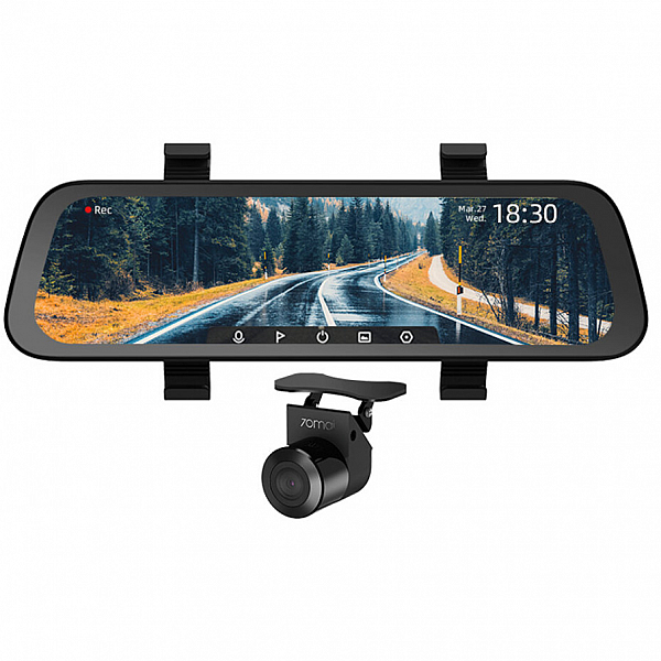 Зеркало видеорегистратор 70mai Rearview Dash Cam Wide (D07) + камера заднего вида HD