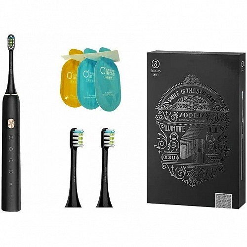 Подарочный набор зубная щетка X3U Freshen Your Breath Black