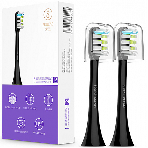 Сменная насадка для зубной щетки xiaomi Soocare V1,X3,X3U,X5,X1 (Black)