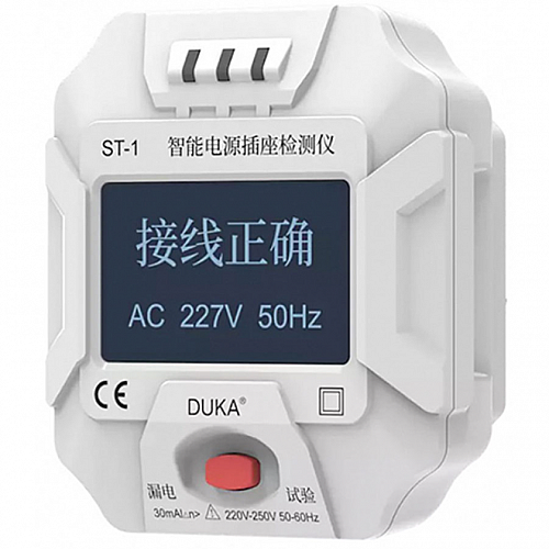 Тестер розеток Xiaomi DUKA Socket Tester ST-1