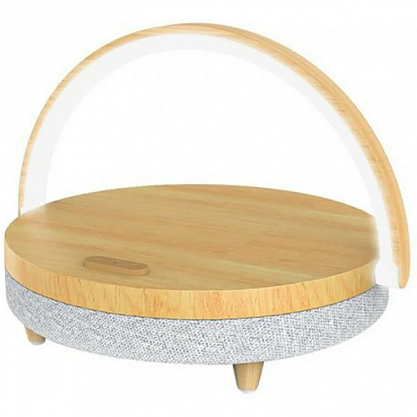 Настольная лампа с беспроводной зарядкой и колонкой Xiaomi Ezvalo Wireless Charging Music Lamp (LYYD01) Wood