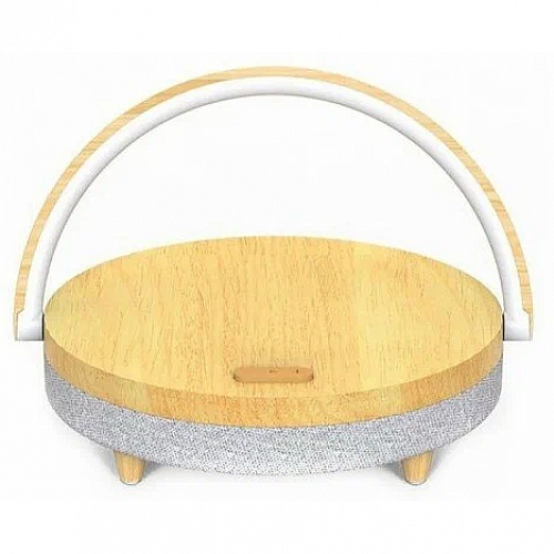 Настольная лампа с беспроводной зарядкой и колонкой Xiaomi Ezvalo Wireless Charging Music Lamp (LYYD01) Wood