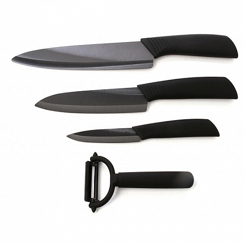 Набор ножей Xiaomi Huo Hou Nano Ceramic Knife 4 шт. (HU0010) Black