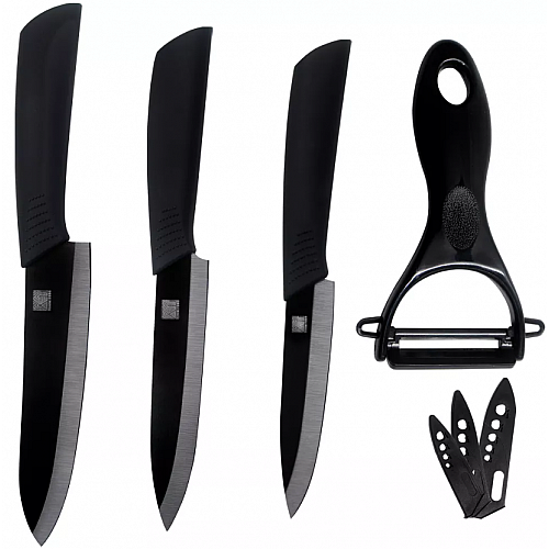 Набор ножей Xiaomi Huo Hou Nano Ceramic Knife 4 шт. (HU0010) Black