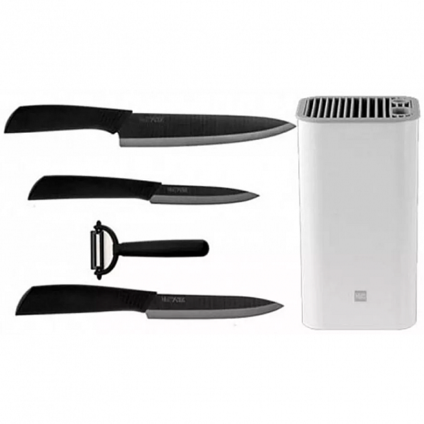 Набор ножей Xiaomi Huo Hou Nano Ceramic Knife 5in1 (с подставкой)