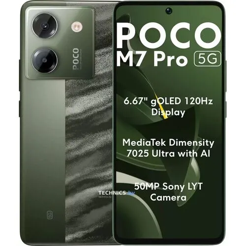 Смартфон POCO M7 Pro 5G 12GB/256GB международная версия (зеленый)