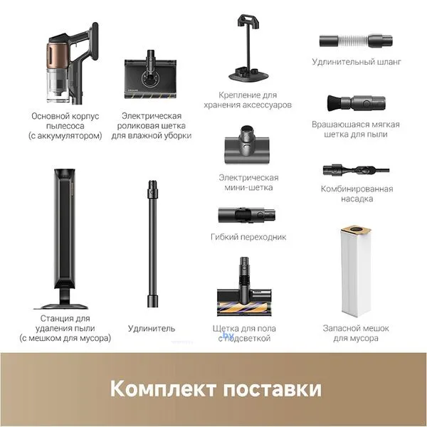 Пылесос Dreame Cordless Vacuum Cleaner Z20 Aqua Cycle Station (евровилка)