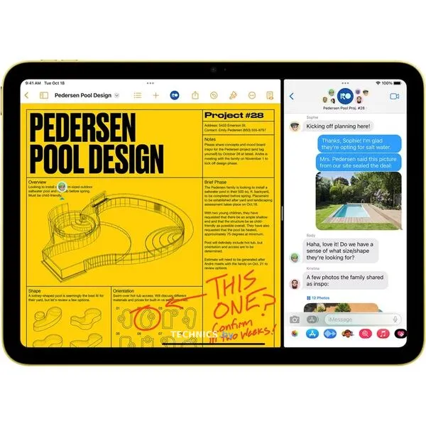 Планшет Apple iPad 10.9" 2022 64GB (желтый)
