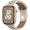 Умные часы Apple Watch Nike Series 10 46 мм (алюминиевый корпус, розовое золото/камень пустыни, спортивный силиконовый ремешок M/L)