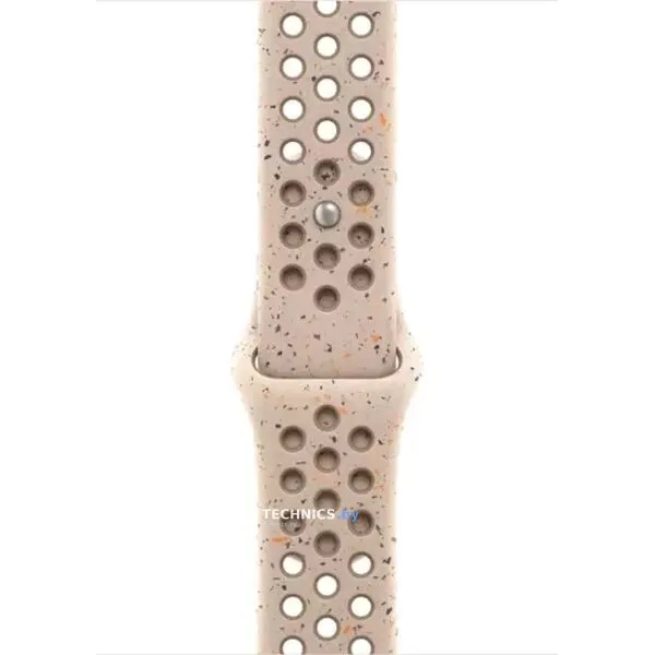 Умные часы Apple Watch Nike Series 10 46 мм (алюминиевый корпус, розовое золото/камень пустыни, спортивный силиконовый ремешок M/L)