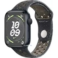 Умные часы Apple Watch Nike Series 9 41 мм (алюминиевый корпус, полуночный/полуночный, спортивный силиконовый ремешок S/M)