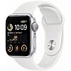 Умные часы Apple Watch SE 2 40 мм (алюминиевый корпус, серебристый/белый, спортивный силиконовый ремешок)