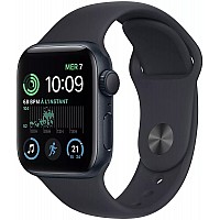 Умные часы Apple Watch SE 2 LTE 40 мм (алюминиевый корпус, темно-серый/темно-серый, силиконовый ремешок)