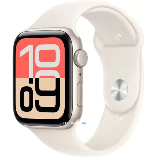 Apple Watch SE 3 44 мм (Звездный Свет/Starlight) | Ремешок S/M