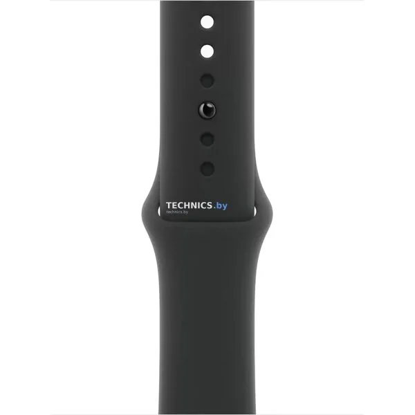 Умные часы Apple Watch Series 10 42 мм (алюминиевый корпус, черный/черный, спортивный силиконовый ремешок M/L)