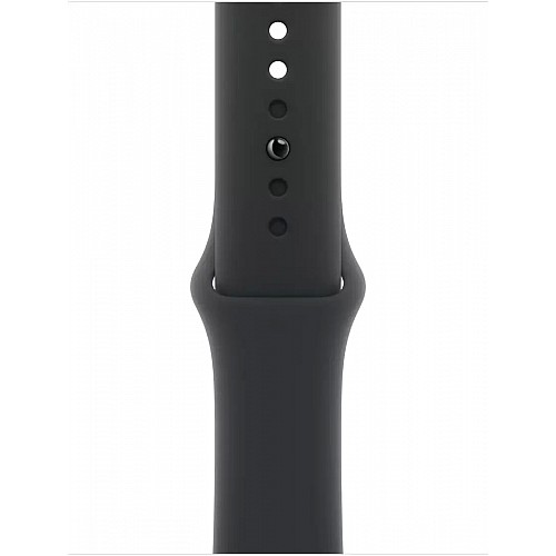 Умные часы Apple Watch Series 10 42 мм (алюминиевый корпус, серебристый/черный, спортивный силиконовый ремешок S/M)