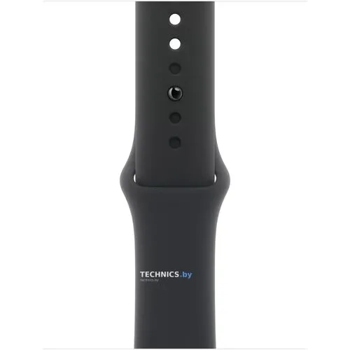 Умные часы Apple Watch Series 10 42 мм (алюминиевый корпус, серебристый/черный, спортивный силиконовый ремешок S/M)