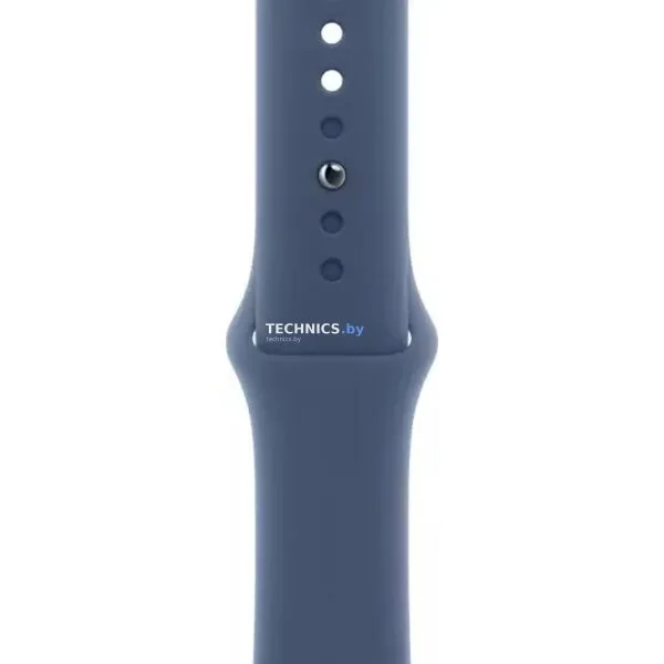 Умные часы Apple Watch Series 10 42 мм (алюминиевый корпус, серебристый/синий, спортивный силиконовый ремешок M/L)