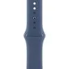 Умные часы Apple Watch Series 10 42 мм (алюминиевый корпус, серебристый/синий, спортивный силиконовый ремешок S/M)