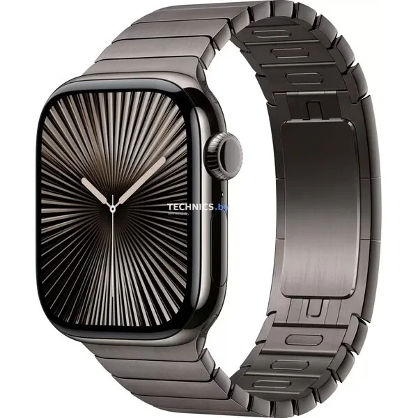 Умные часы Apple Watch Series 10 42 мм (титановый корпус, сланец/сланец, стальной ремешок)
