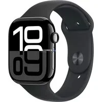 Умные часы Apple Watch Series 10 46 мм (алюминиевый корпус, черный/черный, спортивный силиконовый ремешок M/L)