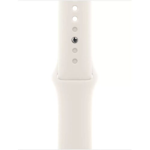 Умные часы Apple Watch Series 10 46 мм (алюминиевый корпус, розовое золото/звездный свет, спортивный силиконовый ремешок S/M)