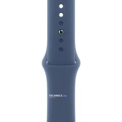 Умные часы Apple Watch Series 10 46 мм (алюминиевый корпус, серебристый/синий, спортивный силиконовый ремешок M/L)