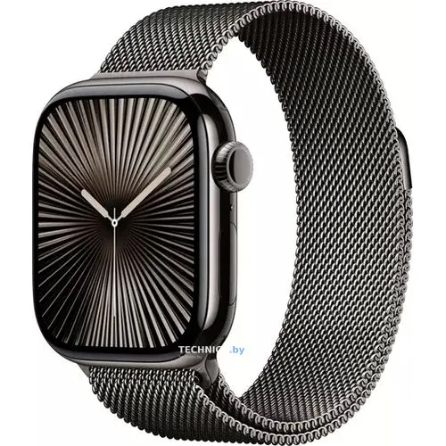 Умные часы Apple Watch Series 10 46 мм (титановый корпус, сланец/сланец, миланская петля M/L)