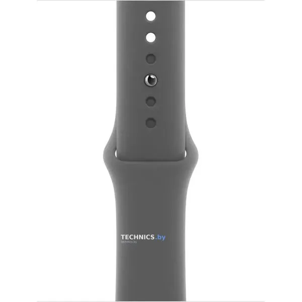 Умные часы Apple Watch Series 10 LTE 42 мм (титановый корпус, титановый/серый, спортивный силиконовый ремешок M/L)