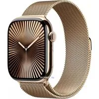 Умные часы Apple Watch Series 10 LTE 42 мм (титановый корпус, золотистый/золотистый, миланская петля)