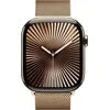 Умные часы Apple Watch Series 10 LTE 42 мм (титановый корпус, золотистый/золотистый, миланская петля)