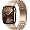 Умные часы Apple Watch Series 10 LTE 42 мм (титановый корпус, золотистый/золотистый, стальной ремешок)