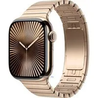 Умные часы Apple Watch Series 10 LTE 42 мм (титановый корпус, золотистый/золотистый, стальной ремешок)