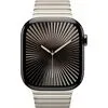 Умные часы Apple Watch Series 10 LTE 46 мм (титановый корпус, черный/натуральный, стальной ремешок)