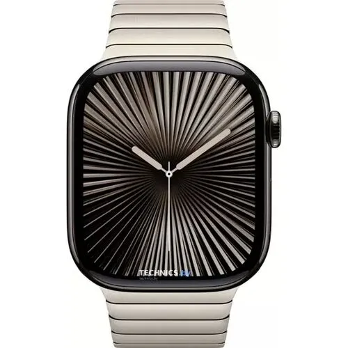 Умные часы Apple Watch Series 10 LTE 46 мм (титановый корпус, черный/натуральный, стальной ремешок)