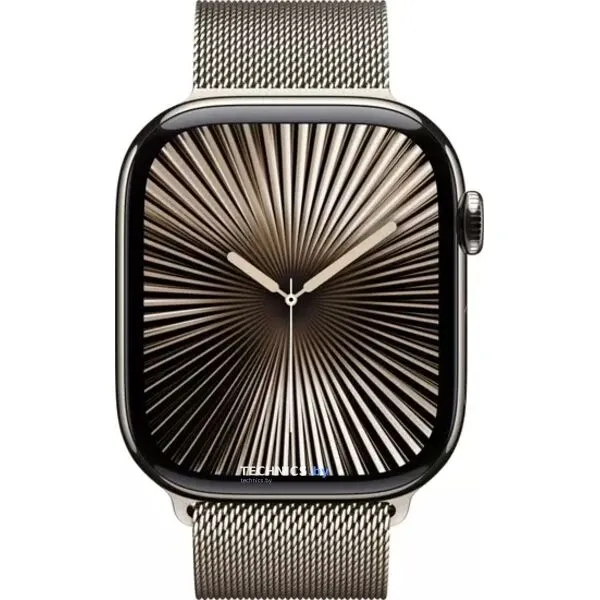 Умные часы Apple Watch Series 10 LTE 46 мм (титановый корпус, титановый/титановый, миланская петля S/M)