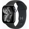 Умные часы Apple Watch Series 11 46 мм (алюминиевый корпус, черный/черный, спортивный силиконовый ремешок S/M)