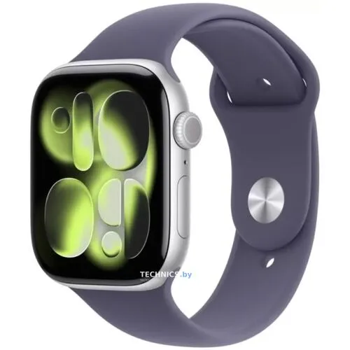 Apple Watch Series 11 46 мм (Серебристый/Фиолетовый Туман) S/M MEV94