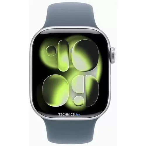 Apple Watch Series 11 46 мм (Серебристый/Синий) M/L