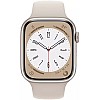 Умные часы Apple Watch Series 8 45 мм (алюминиевый корпус, звездный свет/звездный свет, спортивный силиконовый ремешок)