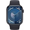 Умные часы Apple Watch Series 9 45 мм (алюминиевый корпус, полуночный/полуночный, спортивный силиконовый ремешок S/M)
