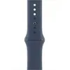 Умные часы Apple Watch Series 9 45 мм (алюминиевый корпус, серебристый/грозовой синий, спортивный силиконовый ремешок S/M)