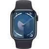 Умные часы Apple Watch Series 9 LTE 41 мм (алюминиевый корпус, полуночный/полуночный, спортивный силиконовый ремешок S/M)