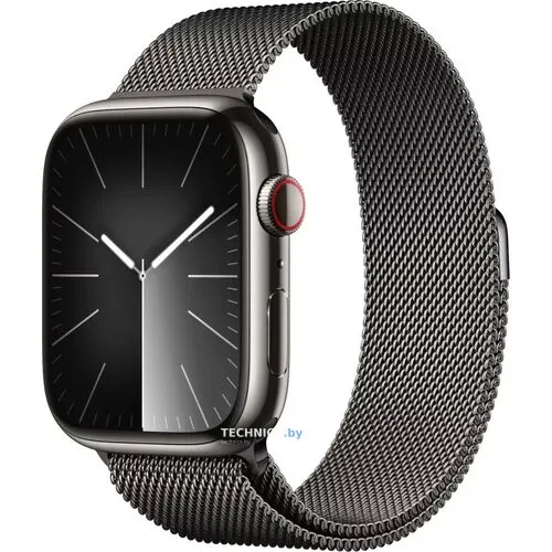 Умные часы Apple Watch Series 9 LTE 41 мм (корпус из нержавеющей графит/миланский графитовый)