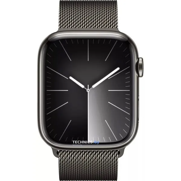 Умные часы Apple Watch Series 9 LTE 41 мм (корпус из нержавеющей графит/миланский графитовый)
