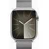 Умные часы Apple Watch Series 9 LTE 41 мм (корпус из нержавеющей стали, серебристый/миланский серебристый)