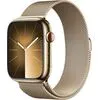 Умные часы Apple Watch Series 9 LTE 41 мм (корпус из нержавеющей стали, золото/миланский золотистый)